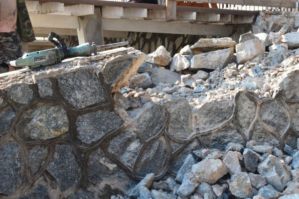 Retaining Wall Demolition in Sandpoint